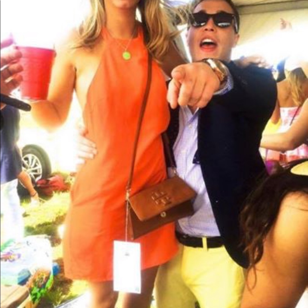 NBD orange dress